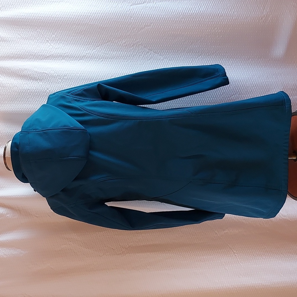 Eddie Bauer Women's Coat Teal Detachable Hood Fleece Lined Size MP - Picture 6 of 13